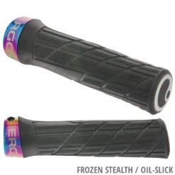 ERGON GE1 Evo Factory Slim VTT Enduro Grips -Vélo Pièces Magasin 3 Frozen Stealth Oil Slick