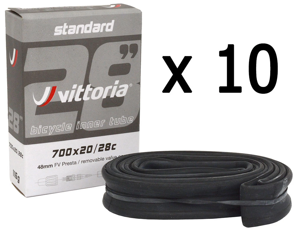 Vittoria Chambre à Air Standard 700x20/28C SV 60mm (10 Pièces) 1 Vittoria Chambre à Air Standard 700x20/28C SV 60mm (10 Pièces)