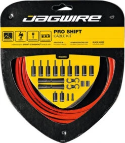 JAGWIRE Set De Câbles De Commande Pro Shift 2x -Vélo Pièces Magasin Jagwire Pro Shift 2 fach Schaltzugset PCK508 e