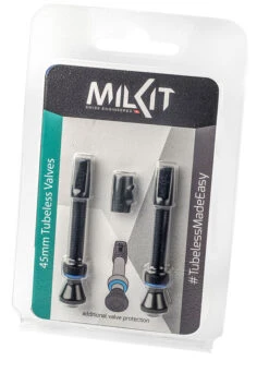 MilKit Valve Pack Tubeless Valves -Vélo Pièces Magasin MilKit Valve Pack Tubeless Ventile 45
