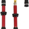 Valves Tubeless Universelles En Alu Rouge