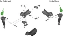 Shimano Badge 105 ST-5800 -Vélo Pièces Magasin Shimano 105 ST 5800 Namensschild