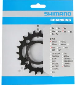 Shimano ALIVIO Plateau 9 Vitesses Pour FC-M4000/M4050 9 Shimano ALIVIO Plateau 9 Vitesses Pour FC-M4000/M4050 -Vélo Pièces Magasin Shimano Alivio 9 fach Kettenblatt FC M4000 M4050 20048354 d