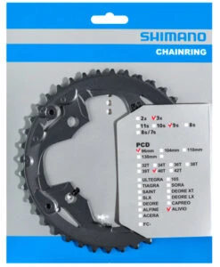 Shimano ALIVIO Plateau 9 Vitesses Pour FC-M4000/M4050 11 Shimano ALIVIO Plateau 9 Vitesses Pour FC-M4000/M4050 -Vélo Pièces Magasin Shimano Alivio 9 fach Kettenblatt FC M4000 M4050 20048354 f