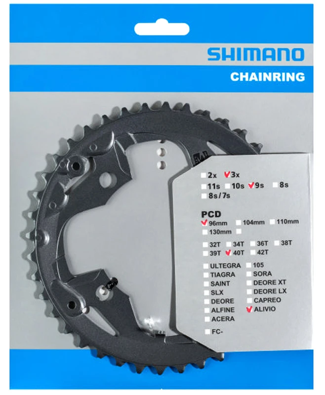 Shimano ALIVIO Plateau 9 Vitesses Pour FC-M4000/M4050 6 Shimano ALIVIO Plateau 9 Vitesses Pour FC-M4000/M4050 – Image 6