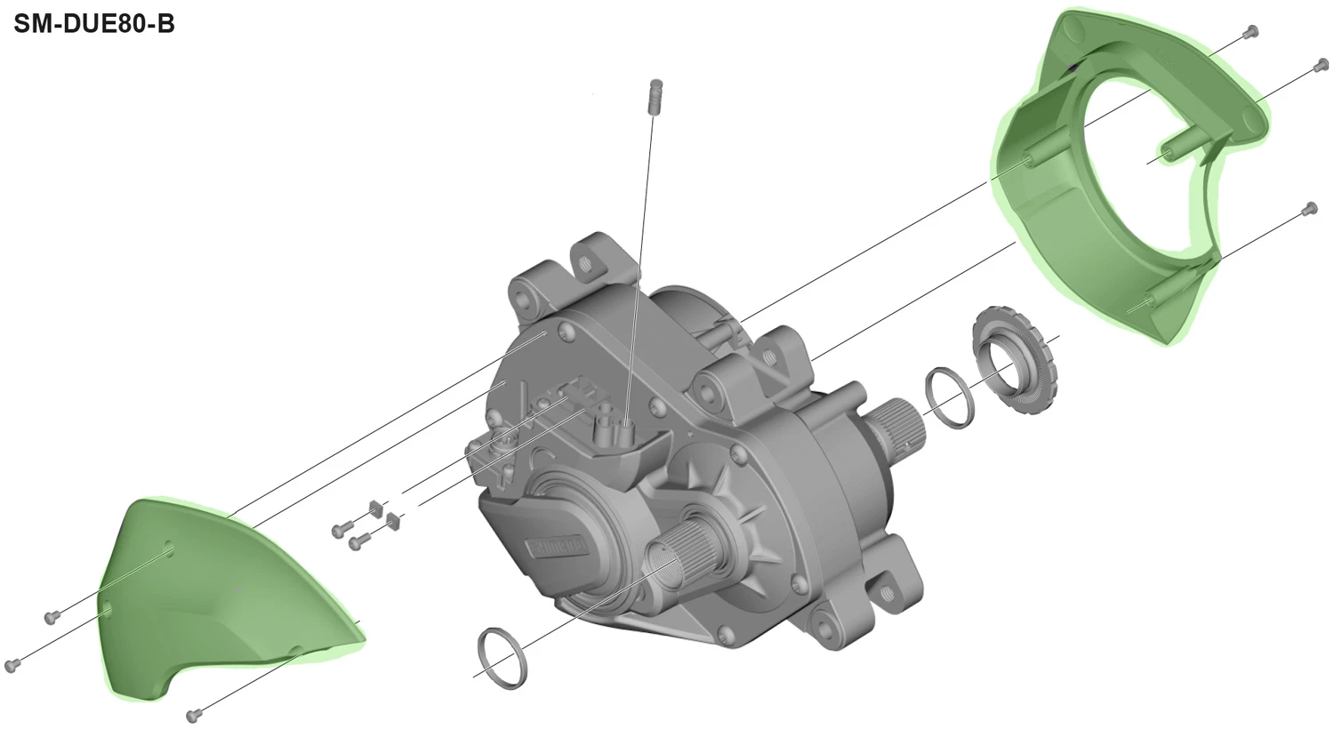 Shimano STEPS SM-DUE80-B Boîtier Pour DU-E8000 Type-B 4 Shimano STEPS SM-DUE80-B Boîtier Pour DU-E8000 Type-B – Image 4