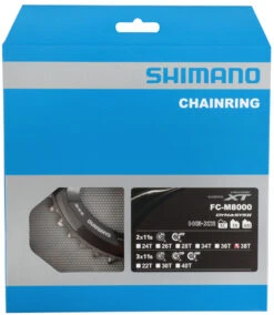Shimano Plateau XT FC-M8000 2 Vitesses 38 Dents (BD) -Vélo Pièces Magasin Shimano XT 2 fach Kettenblatt FC M8000 38 Zahne BD Y1RL98090 c