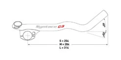 Syntace C3 Clip Embout De Guidon Aérodynamique -Vélo Pièces Magasin SyntaceC3ClipAerolenkerAufsatz Abmessungen