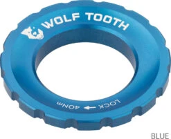 Centerlock Lockring -Vélo Pièces Magasin Wolf Tooth Centerlock Rotor Lockring Blue 3