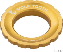 Centerlock Lockring -Vélo Pièces Magasin Wolf Tooth Centerlock Rotor Lockring Gold 4