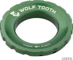 Centerlock Lockring -Vélo Pièces Magasin Wolf Tooth Centerlock Rotor Lockring Green 5 1