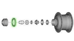 Shimano Bague D'espacement Center-Lock Pour Moyeux De Transmission ALFINE 5 Shimano Bague D'espacement Center-Lock Pour Moyeux De Transmission ALFINE -Vélo Pièces Magasin Y37R82000 3